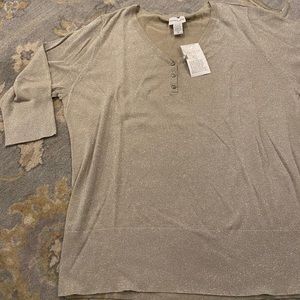 Soft Surrounding gold sparkle sweater